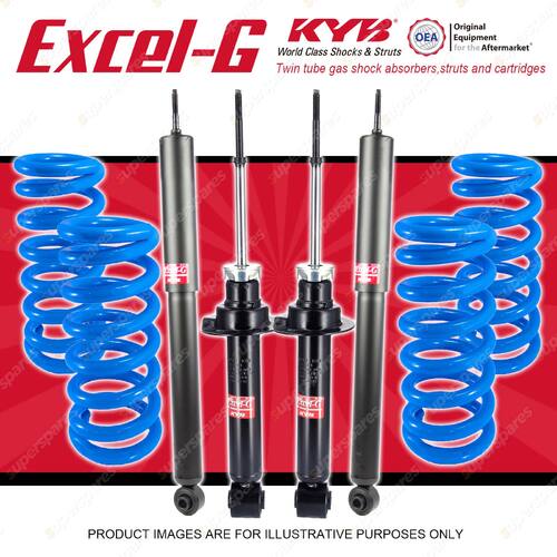 4x KYB EXCEL-G Shock Absorbers + STD Coil Springs for MITSUBISHI Pajero NP