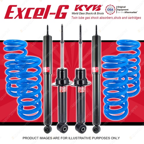 4x KYB EXCEL-G Shock Absorbers + STD Coil Springs for MITSUBISHI Pajero NW