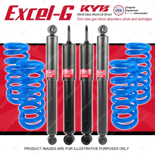 4x KYB EXCEL-G Shock Absorbers Raised Coil Springs for SUZUKI Jimny Sierra SN413