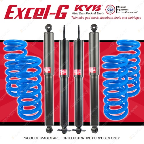 4x KYB EXCEL-G Shocks + HD Raised Coil Springs for JEEP Grand Cherokee WG WJ