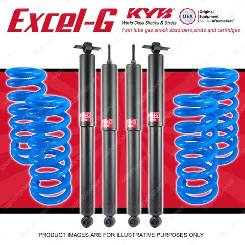 4x KYB EXCEL-G Shock Absorbers + HD Raised Coil Springs for JEEP Wrangler JK