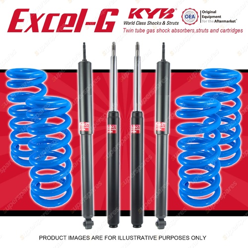 4x KYB EXCEL-G Shocks + Coil Springs for HOLDEN Commodore VB VC VH FE2