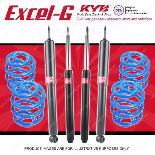 4x KYB EXCEL-G Shocks Sport Low Coil Springs for HOLDEN Commodore VN VP FE2 V6