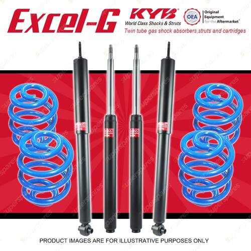 4x KYB EXCEL-G Shock Absorbers Super Low Coil Springs for HOLDEN Commodore VP V6