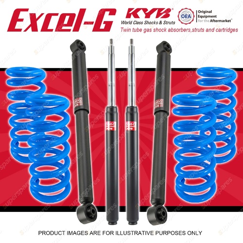 4x KYB EXCEL-G Shock Absorbers + Raised Coil Springs for NISSAN Skyline R30