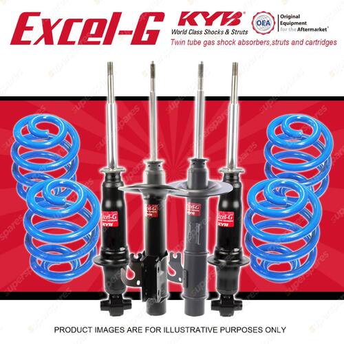 4x KYB EXCEL-G Shocks + Sport Low Coil for HOLDEN Commodore VE FE2 Sports V6