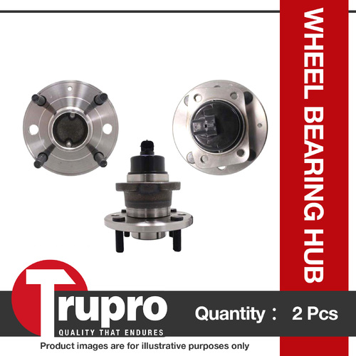 2 x Trupro Rear Wheel Bearing Hub for Holden Viva JF 4 Cyl 9/05-on