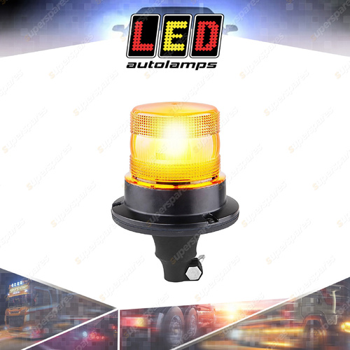 LED Autolamps ECE R65 Amber Strobe Warning Beacon Light Flexible Din Mount Lamp