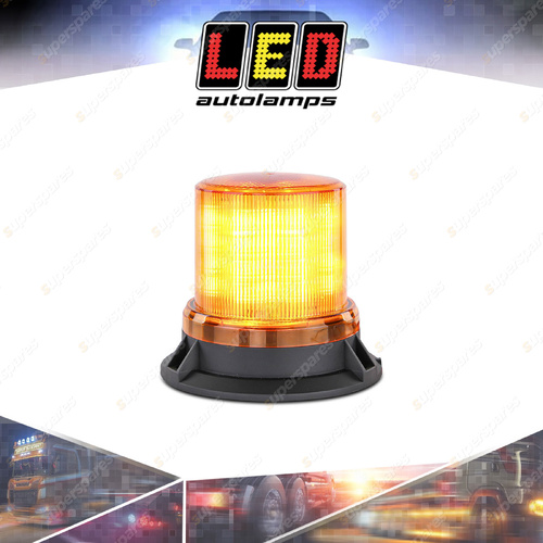 LED Autolamps Amber Strobe Rotate Warning Beacon Light 130mm Round x 118mm Lamp