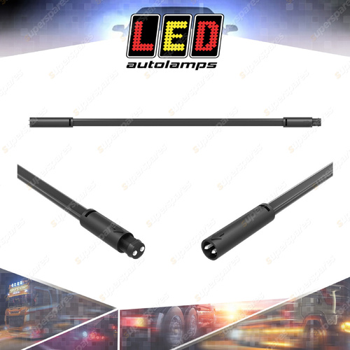 LED Autolamps 2 Core 250mm Cable with Male and Female Plugs - Bulk