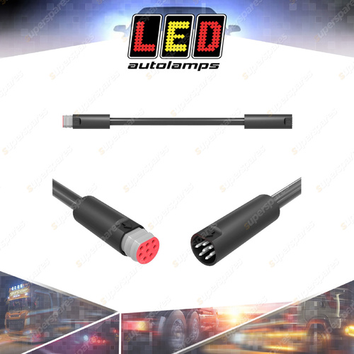 LED Autolamps 7 Core Main Cable Extension 4m Cable with Male & Female Plugs