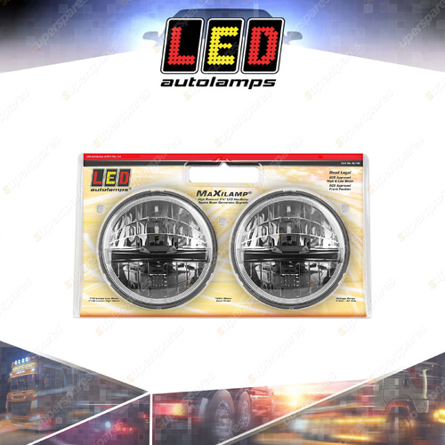 LED Autolamps 5 3/4 Inch Head Light High/Low Beam Front Position Twin Blister