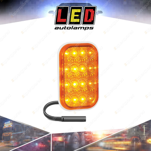 LED Autolamps Rectangle Indicator Light Recessed Mount Single Function Bulk