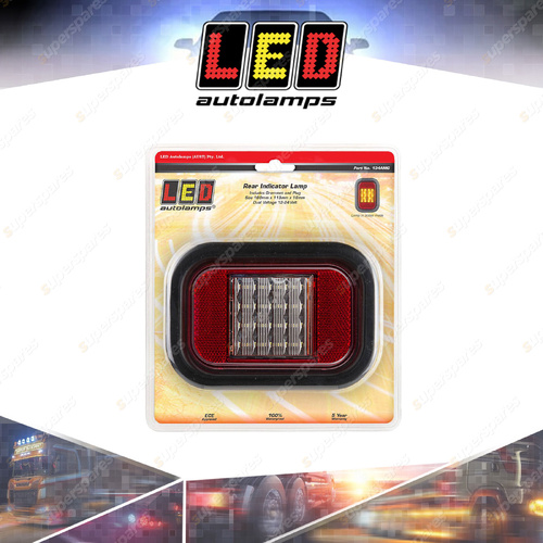 LED Autolamps Indicator Reflector Light with Rubber Grommet Plug 9-32V Blister