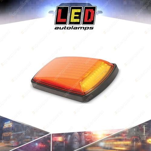 LED Autolamps Side Direction Indicator Amber Lens Black Bracket Single Bulk Box