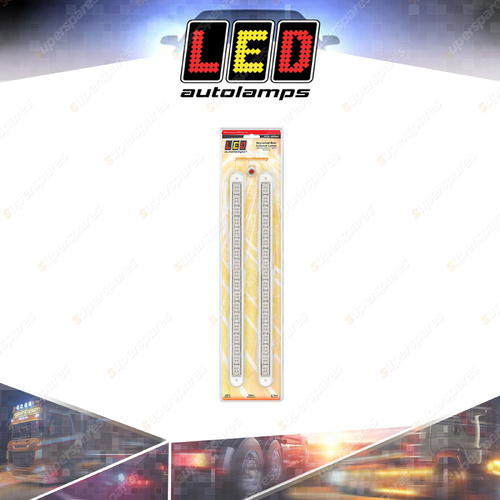 LED Autolamps Sequential Indicator Strip Light 12V Clear Lens Recessed Mount