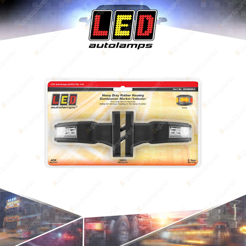 LED Autolamps Side Marker/CAT5 Side Indicator Amber/Red 12-24V Twin Blister