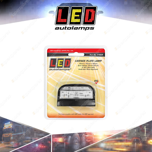 LED Autolamps LED Licence Plate Light with Black Housing 4 LED Lamp Blister