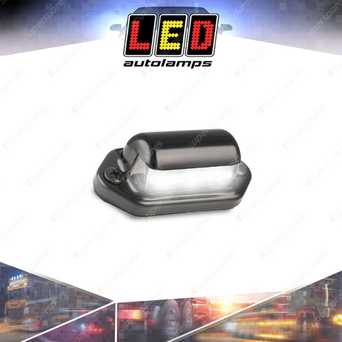 LED Autolamps LED Licence Plate Light Black Housing 3 LED Lamp0x24mm Single Bulk