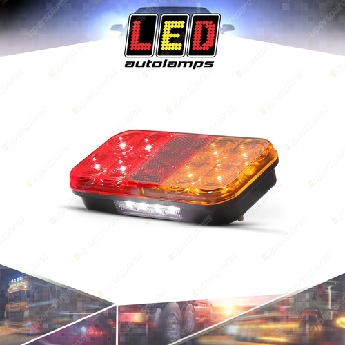 LED Autolamps Stop Tail Indicator Reflector Licence Light 12-24V 8 LED Lamp Box