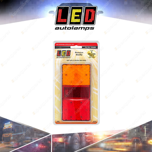 LED Autolamps Stop Tail Indicator Reflector Light 12-24V 14 LED Lamp Blister