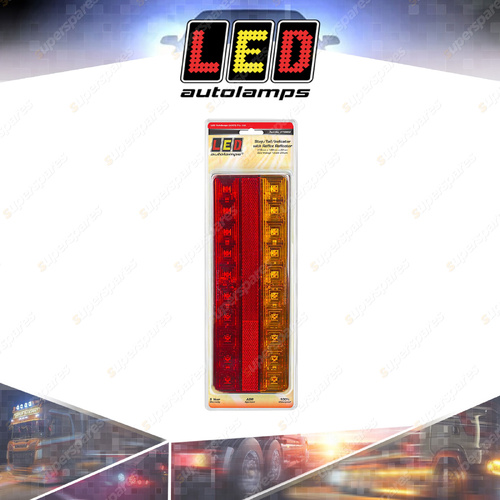 LED Autolamps Stop Tail Indicator Reflector Light 20 LED Lamp 12-24V Blister