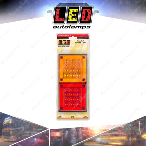 LED Autolamps Stop Tail Indicator Light 24 LED Lamp 12-24V Blister