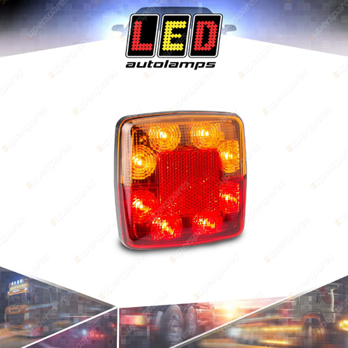 LED Autolamps Stop Tail Indicator Reflector Light 12V 8 LED Lamp Bulk Boxed