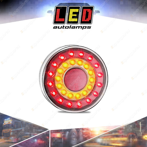 LED Autolamps Stop Tail Indicator Reflector Light Clear Lens 3M 30 LED Blister