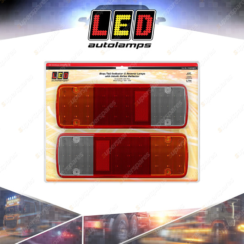 LED Autolamps Stop Tail Indicator Reverse Reflector Light 12-24V 33 LED Lamp