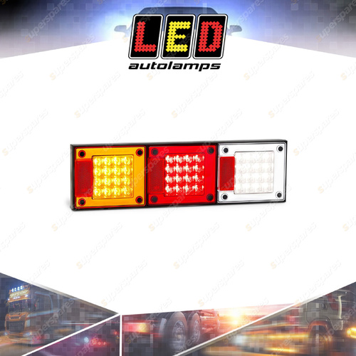 LED Autolamps Stop Tail Indicator Reverse Light 12-24V 48 LED Lamp Box