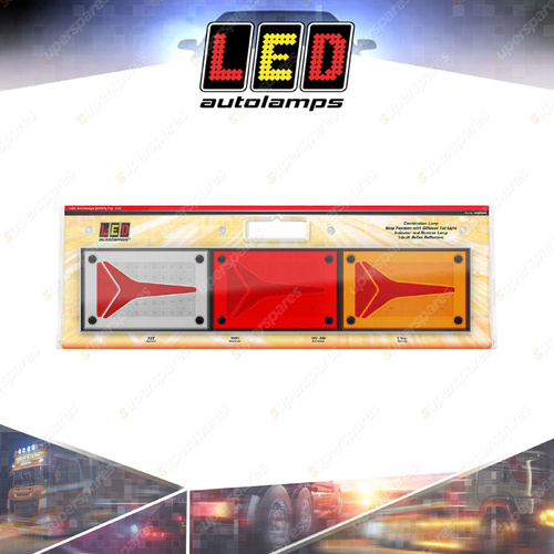 LED Autolamps Stop Tail Indicator Reverse Reflector Light Coloured Lens Blister