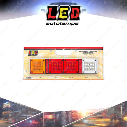 LED Autolamps Stop Tail Indicator Reverse Reflector Light Mini Jumbo 48 LED Lamp