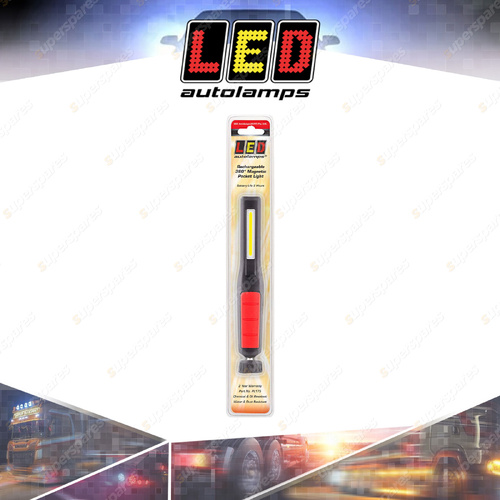 LED Autolamps Rechargeable Slimline Mini PenLight High/Low Function