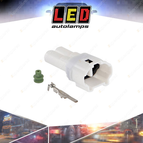 LED Autolamps Vehicle Patch Connectors 2 Pin Male Plug Incl Terminals & Seals