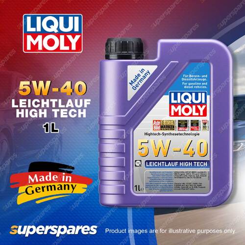 1 x Liqui Moly Leichtlauf High Tech 5W-40 Low-Friction Engine Oil 1 Litre