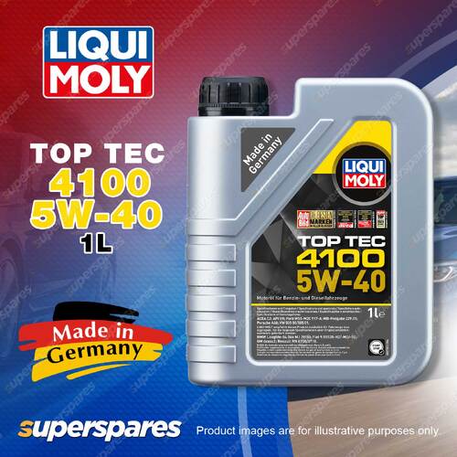 1 x Liqui Moly Top Tec 4100 5W-40 Low-Friction Engine Oil 1 Litre