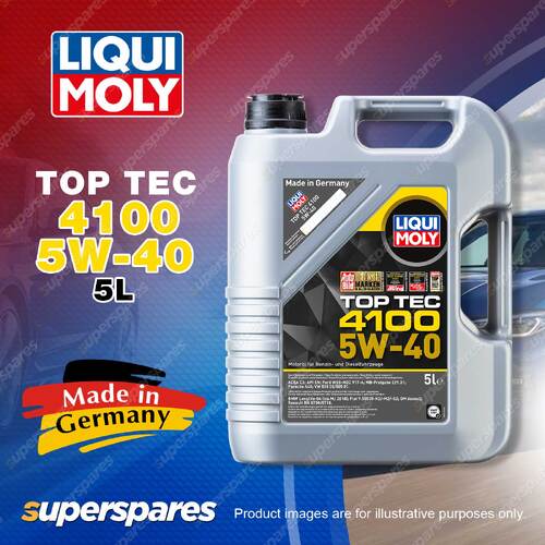 1 x Liqui Moly Top Tec 4100 5W-40 Low-Friction Engine Oil 5 Litre