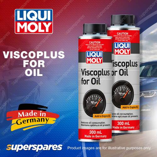 2 x Liqui Moly Viscoplus for Oil Reduce Consumption and Ensure Stabilize 300ml