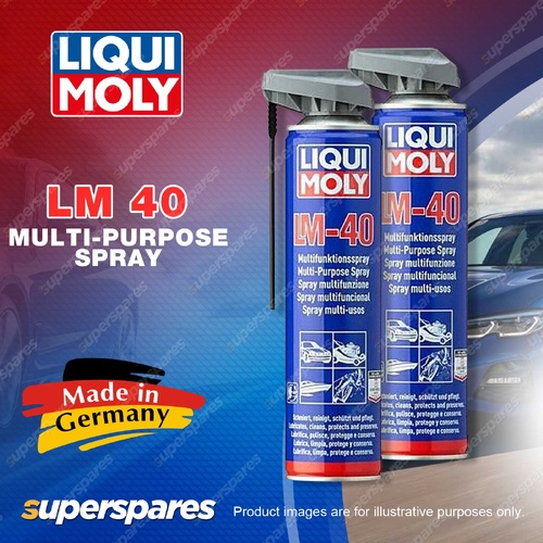 2 x Liqui Moly LM-40 Multi Purpose Aerosol Spray Lubricates Cleans 200ml