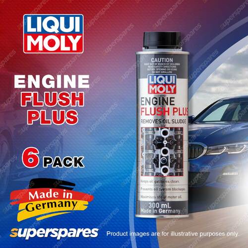 6 x Liqui Moly Engine Flush Plus - Highly Effective Cleaning Fluid 300ml