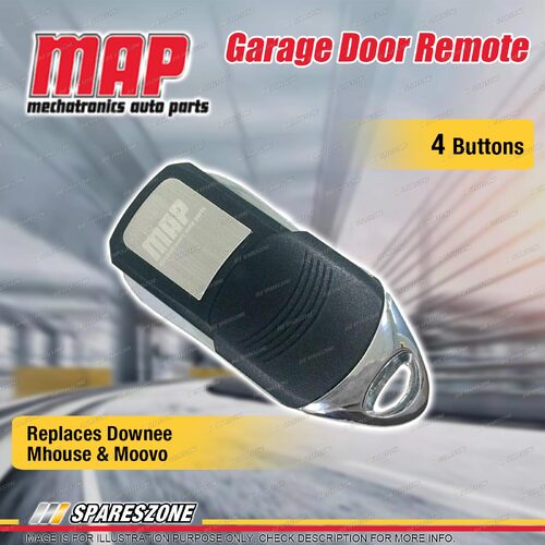 MAP Universal Garage Door 4 Button Remote Replaces Suits Downee Mhouse Moovo All