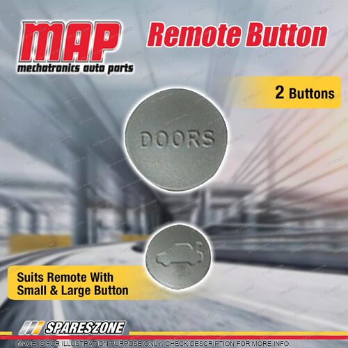 MAP 2 Button Remote Button Replacement With Small & Large Button for Toyota