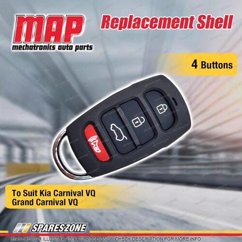 MAP 4 Button Replacement Shell Requires Key Cutting for Kia Grand Carnival VQ