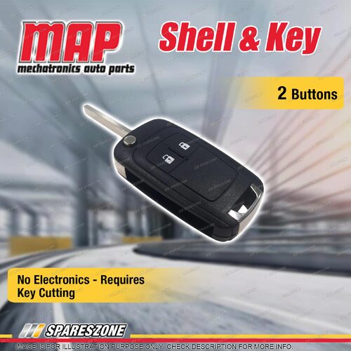 MAP 2 Button Shell & Key Replacement for Holden Cruze JH Hatch Wagon Colorado RG