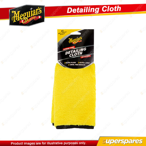 Meguiar's Supreme Shine Detailing Cloth 60cm x 40cm - Double-Sided Microfibre