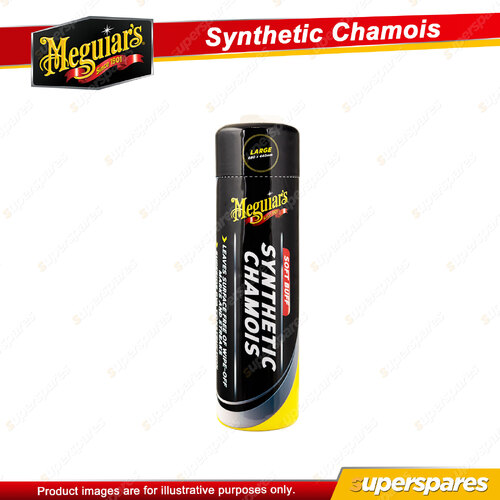 Meguiar's Large Soft Buff Synthetic Chamois 68cm x 44cm Car Washing Cleaning