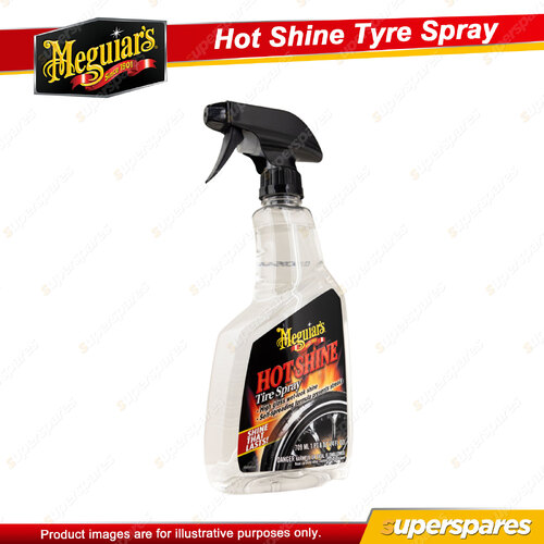 Meguiar's Hot Shine Tyre Spray 710ml - Focused and High-volume Spray Trigger