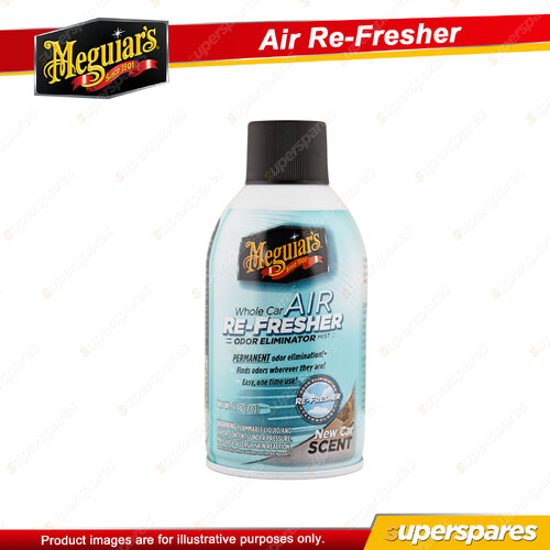 Meguiar's Air Re-Fresher New Car Scent 57g Easy-To-Use Mist Pleasant Fresh Scent