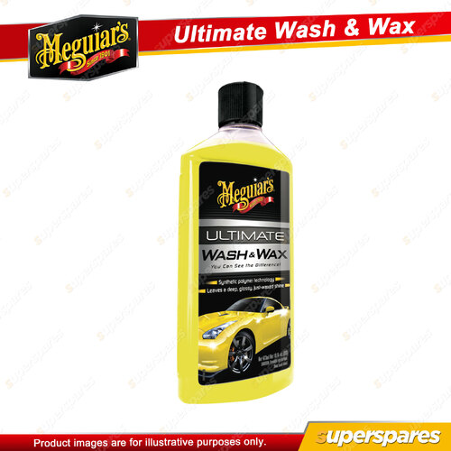 Meguiar's Ultimate Wash & Wax 473ml Hybrid Carnauba/Synthetic Polymer Technology